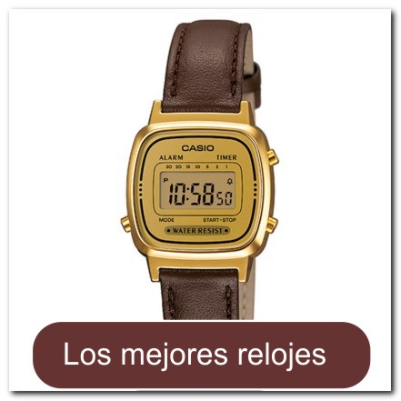Reloj para Dama Retro color Marrón/Dorado 