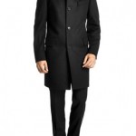 Abrigo de lana liso regular fit de BOSS